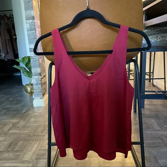 hollister red blouse tank flowy fit size XS - Picture 2 of 6